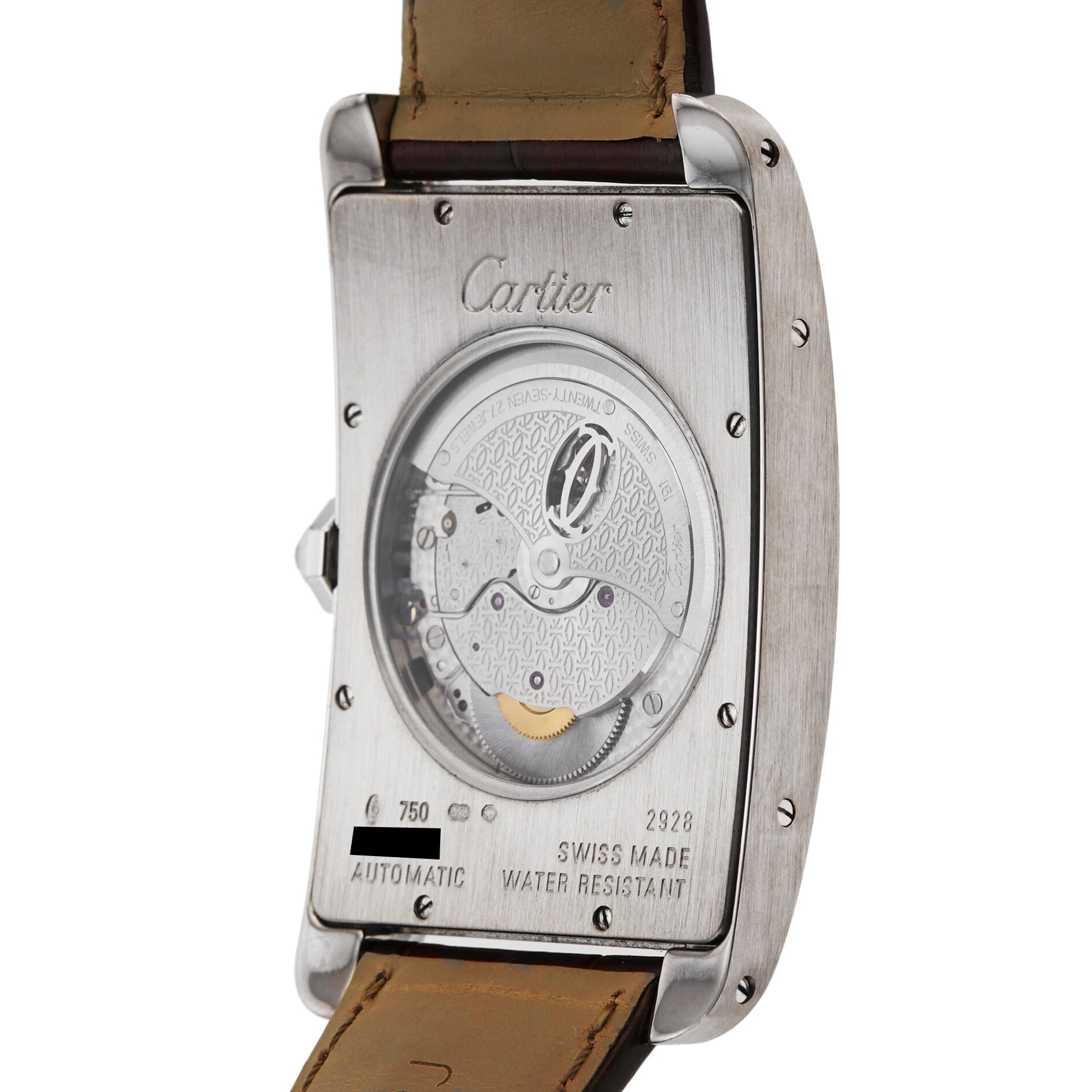 Pre-Owned Cartier Tank Americaine, White gold automatic watch 51X31mm Tank Americaine W2609956 Pre-Owned Cartier Tank Americaine, White gold automatic watch 51X31mm Tank Americaine W2609956