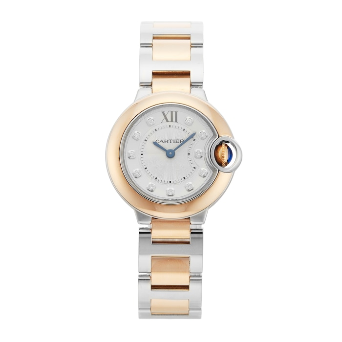Pre-Owned Cartier Ballon Bleu 28mm Stainless Steel and Rose Gold W3BB0005