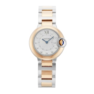Pre-Owned Cartier Ballon Bleu 28mm Stainless Steel and Rose Gold W3BB0005