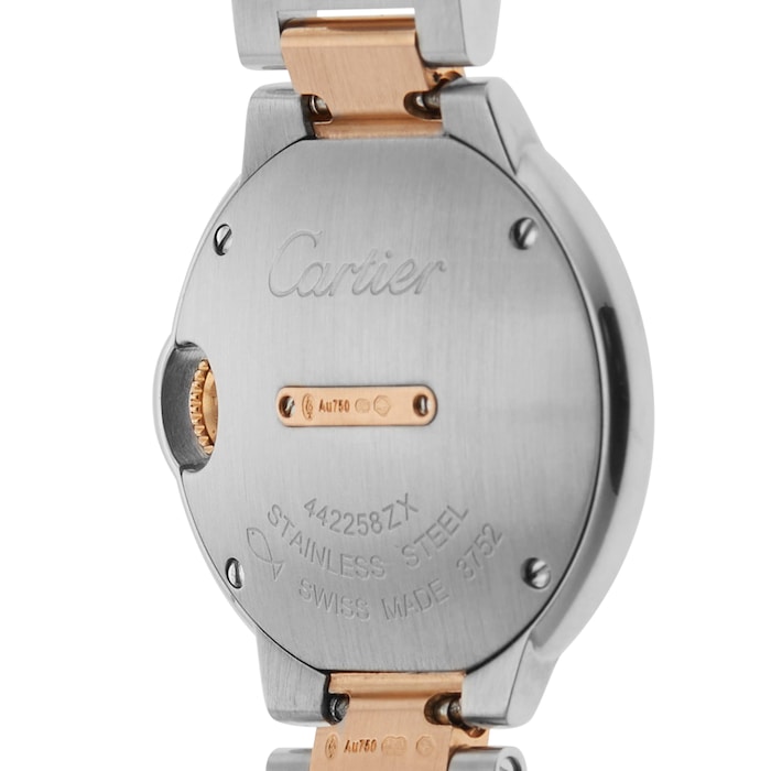 Pre-Owned Cartier Ballon Bleu 28mm Stainless Steel and Rose Gold W3BB0005
