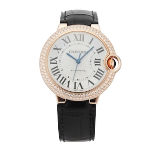 Pre-Owned Cartier Ballon Blue De 36 Automatic Rose Gold WE900551