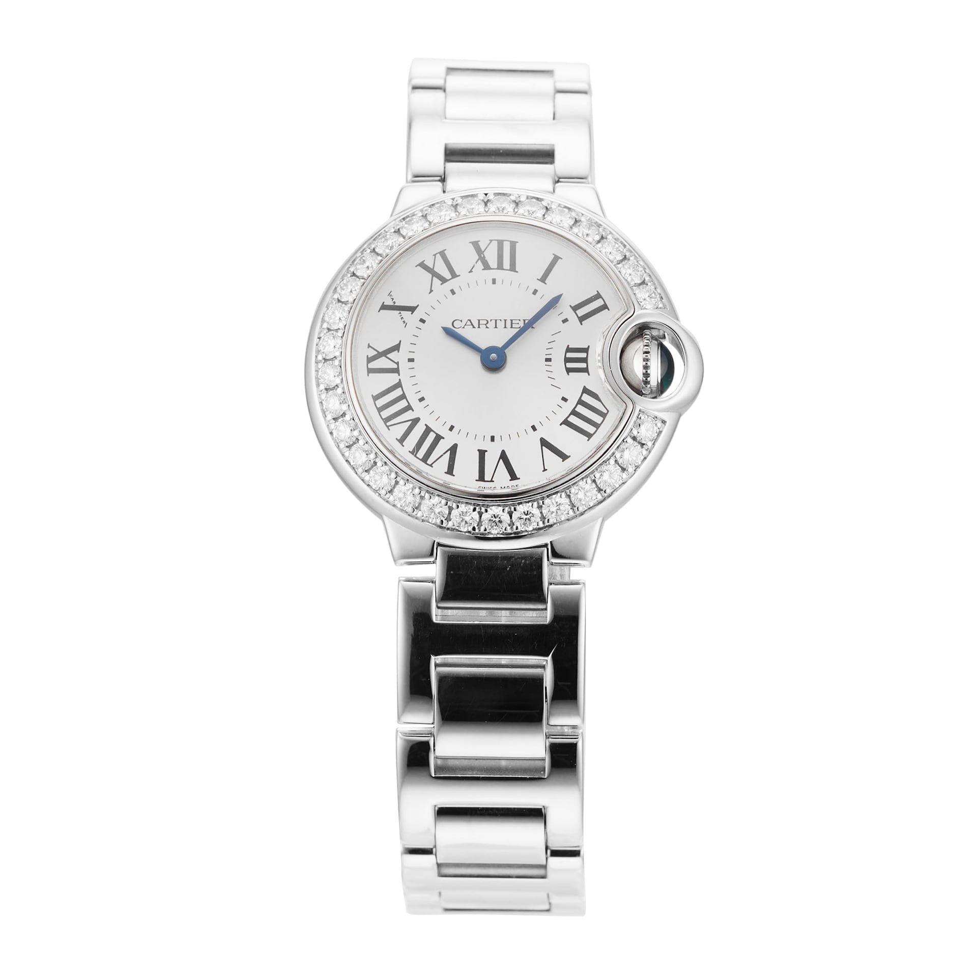 Pre-Owned Cartier Ballon Bleu De Cartier 28MM White Gold