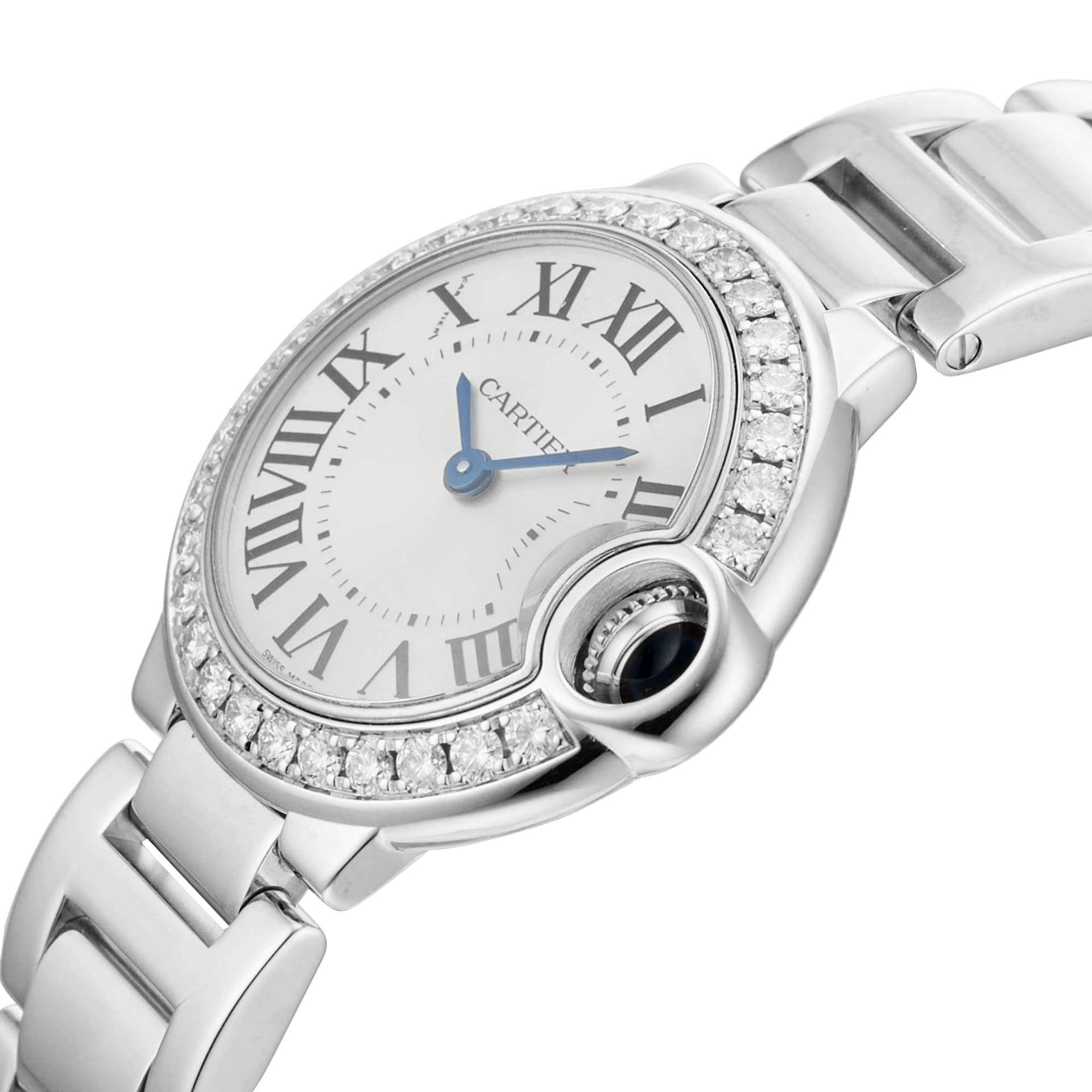 Pre-Owned Cartier Ballon Bleu De Cartier 28MM White Gold