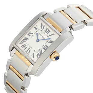 Pre-Owned Cartier Tank Francaise 25mm Stainless Steel and Yellow Gold