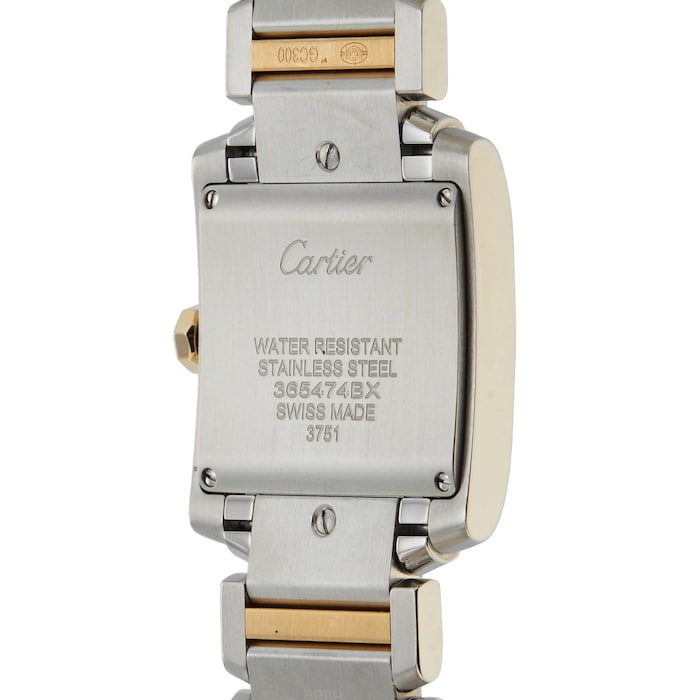 Pre-Owned Cartier Tank Francaise 25mm Stainless Steel and Yellow Gold