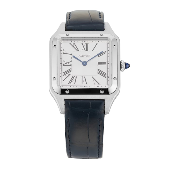 Pre-Owned Cartier Pre-Owned Cartier Santos-Dumont Large Model Watch 31.4mm Stainless Steel WSSA0022