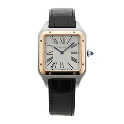 406300599490 - Santos-Dumont 33.9MM Stainless Steel and Rose Gold W2SA0017