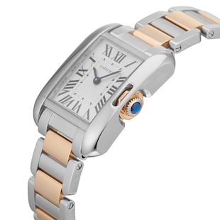 Pre-Owned Cartier Tank Anglaise 23mm Stainless Steel and Rose Gold