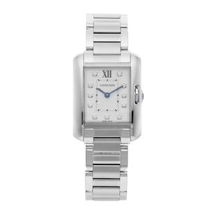 Pre-Owned Cartier Tank Anglaise 30MM Stainless Steel W4TA0003