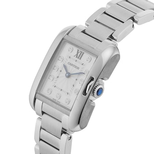 Pre-Owned Cartier Tank Anglaise 30MM Stainless Steel W4TA0003