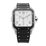 Pre-Owned Cartier Santos Chronograph 43.3MM Stainless Steel WSSA0017