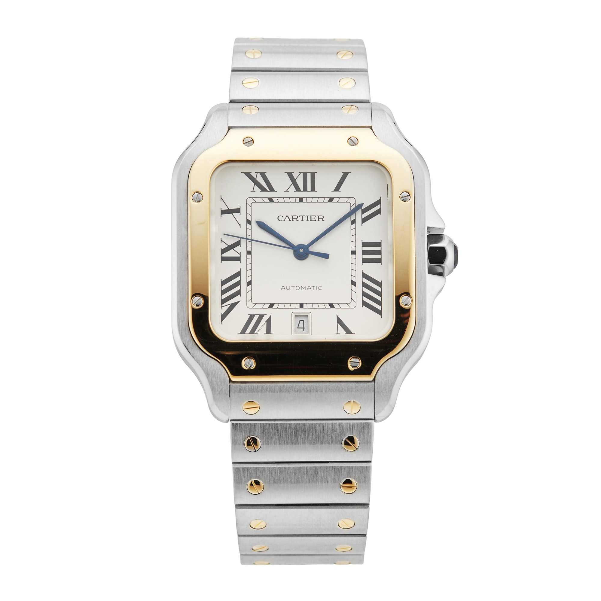 Santos De 39.8mm Stainless Steel and Yellow Gold
