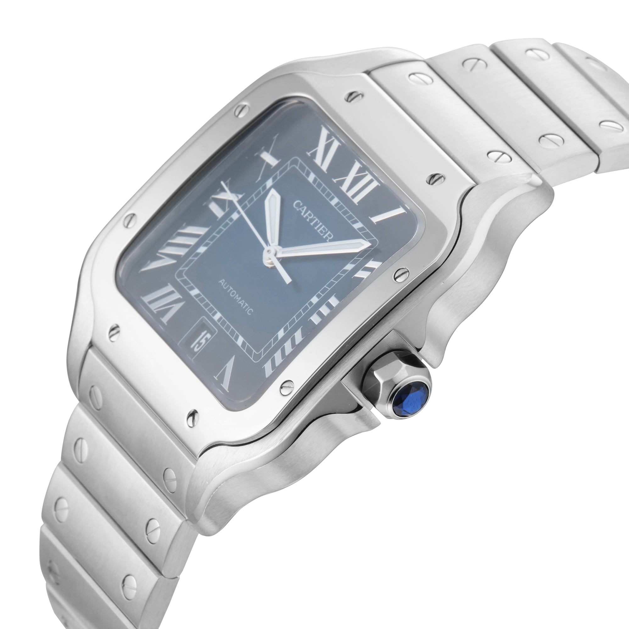 Pre-Owned Cartier Santos de 39.8mm Stainless Steel