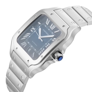 Pre-Owned Cartier Santos de 39.8mm Stainless Steel