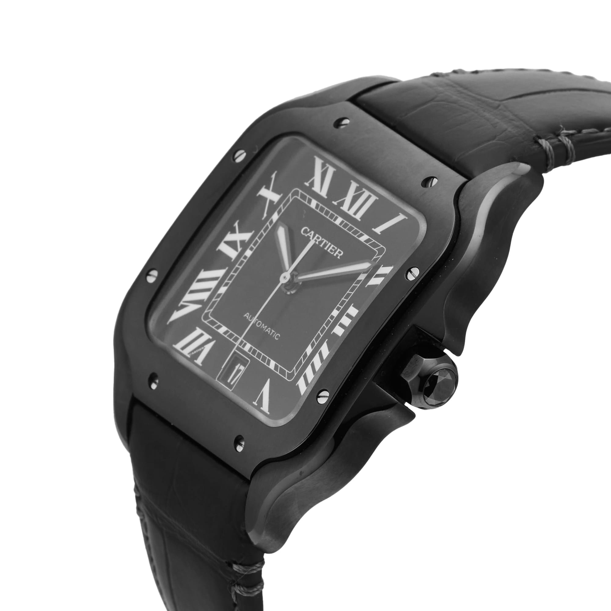 Pre-Owned Cartier Santos De 39.8mm Stainless Steel