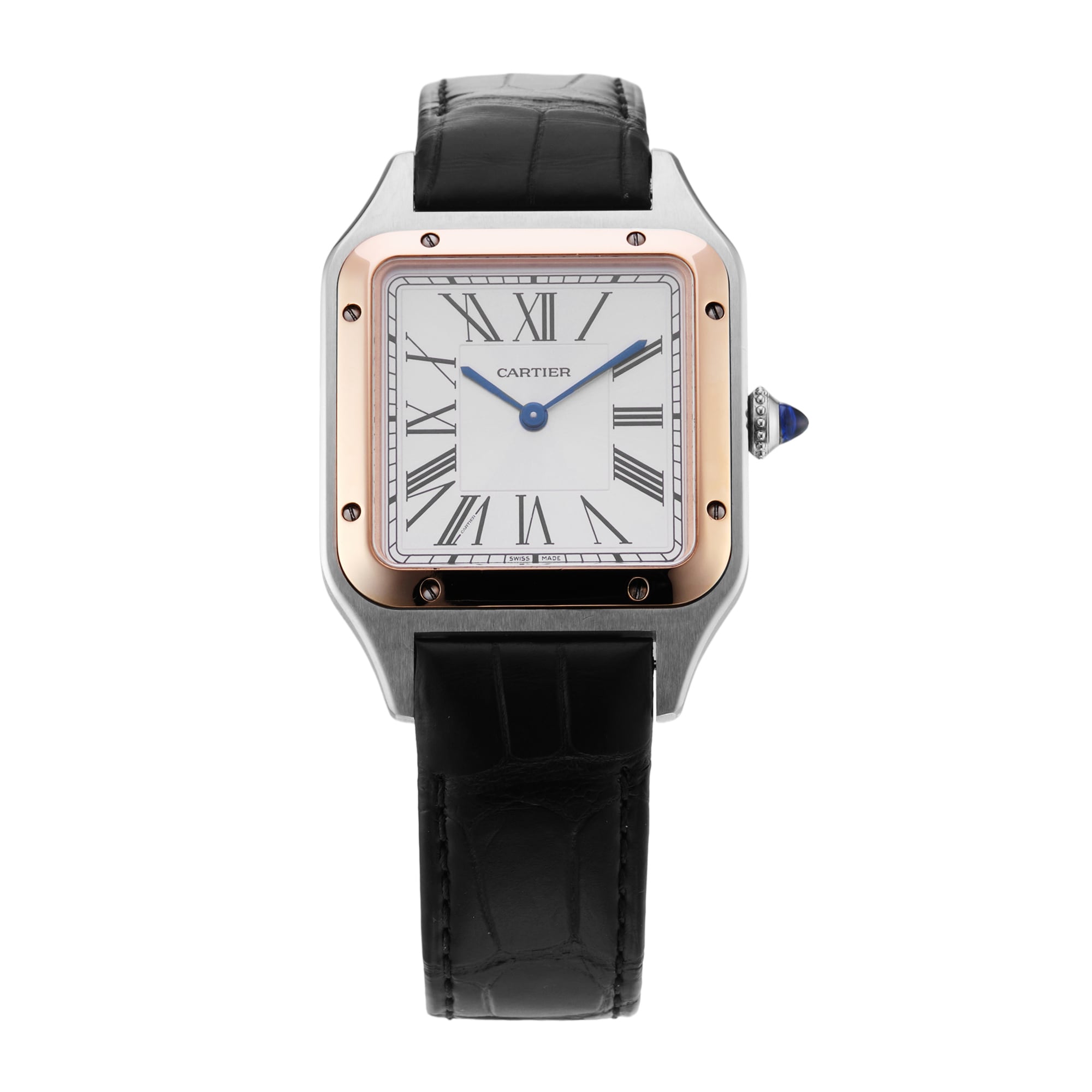 Santos Dumont 31mm Stainless Steel and Rose Gold