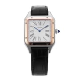 Pre-Owned Cartier Santos Dumont 31mm Stainless Steel and Rose Gold