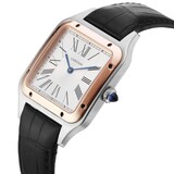 Pre-Owned Cartier Santos Dumont 31mm Stainless Steel and Rose Gold