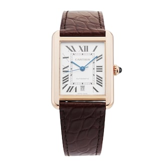 Pre-Owned Cartier Tank Solo 41MM Stainless Steel and Rose Gold Pre-Owned Cartier Tank Solo 41MM Stainless Steel and Rose Gold