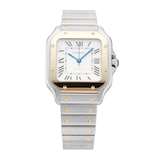 Pre-Owned Cartier Santos de 35.1MM Stainless Steel and Yellow Gold