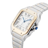Pre-Owned Cartier Santos de 35.1MM Stainless Steel and Yellow Gold