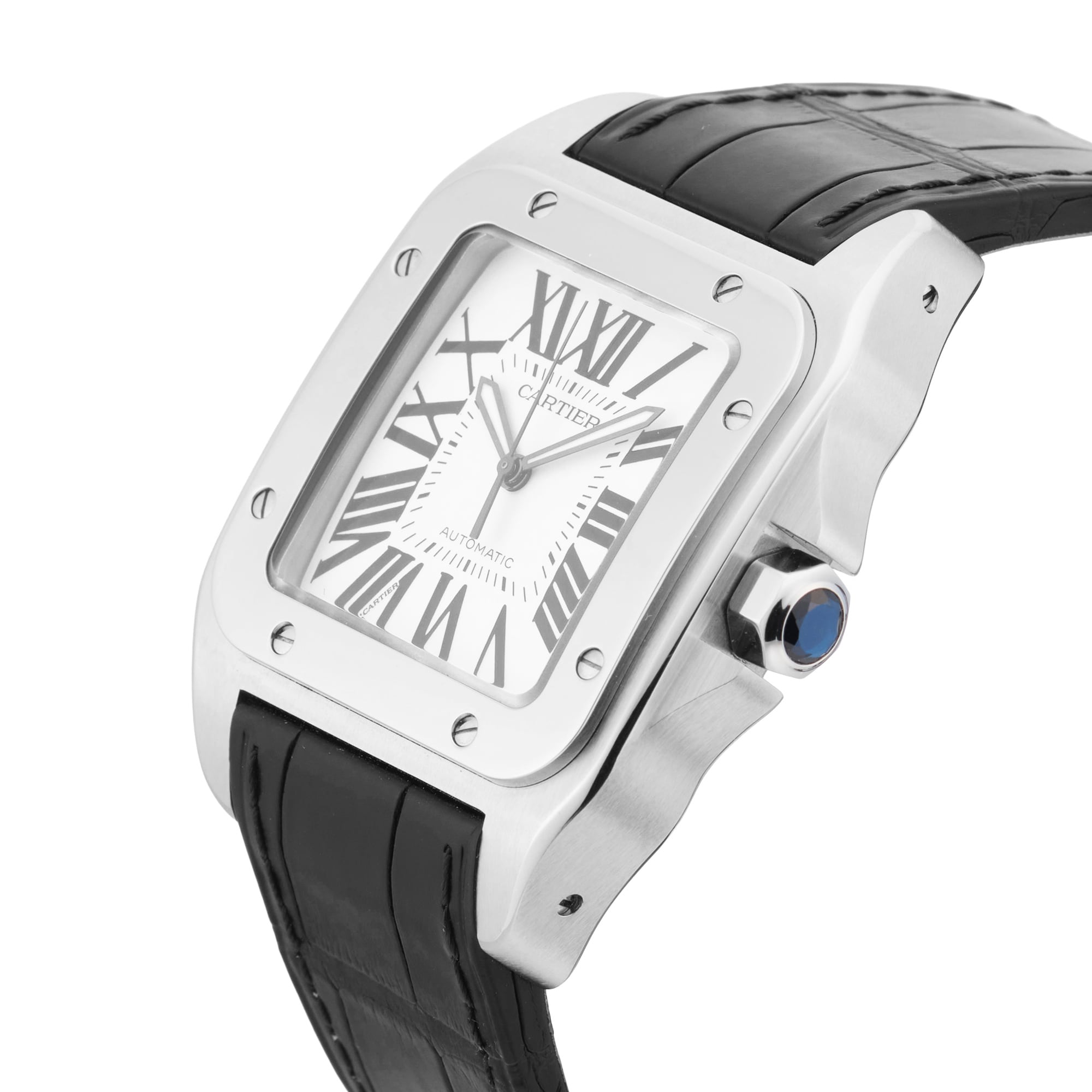 Pre-Owned Cartier Santos 100 41mm Stainless Steel Pre-Owned Cartier Santos 100 41mm Stainless Steel