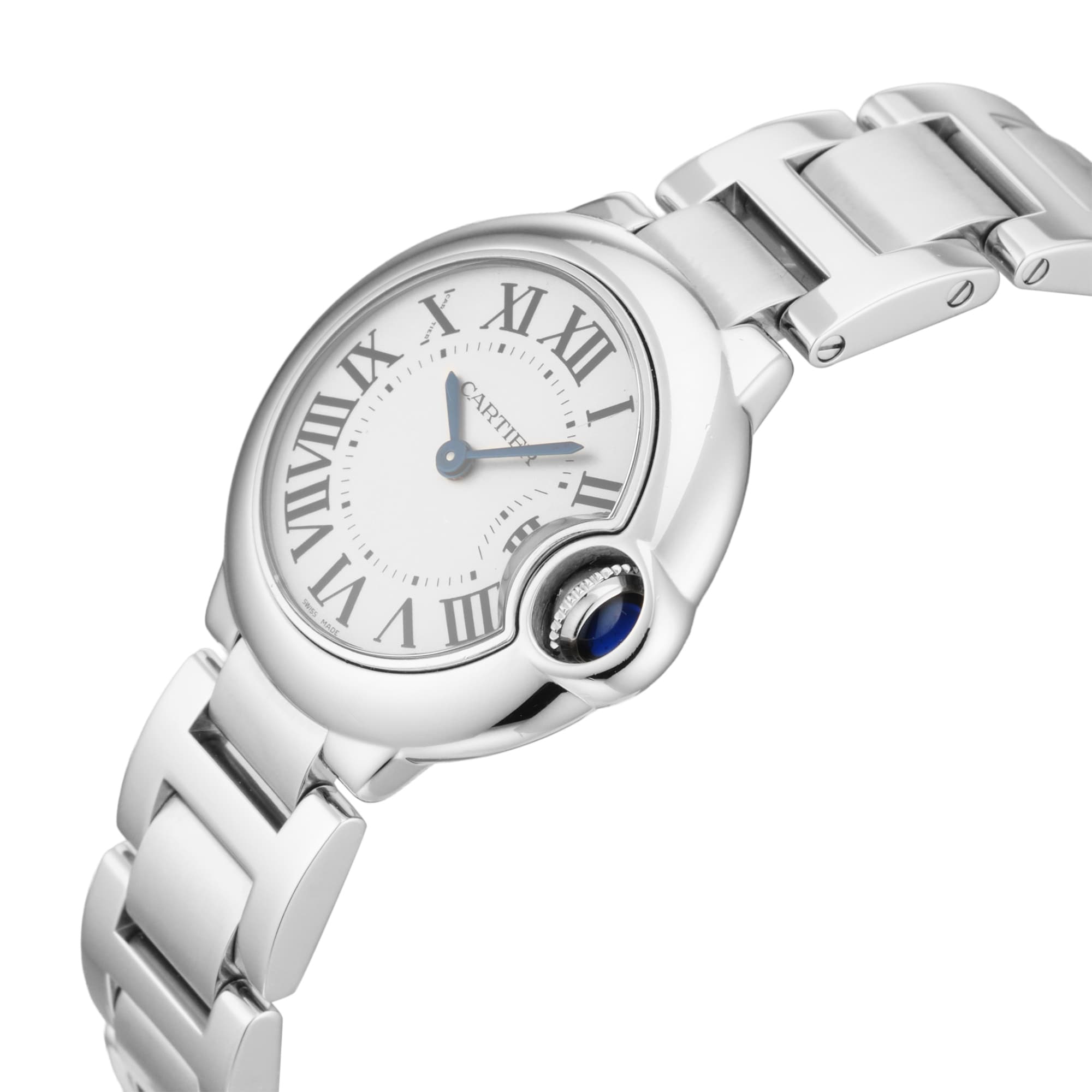 Pre-Owned Cartier Ballon Bleu 28.6mm Stainless Steel Pre-Owned Cartier Ballon Bleu 28.6mm Stainless Steel