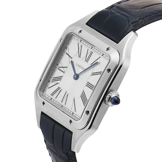 Pre-Owned Cartier Santos-Dumont Large Model Watch 31.4mm Stainless Steel Pre-Owned Cartier Santos-Dumont Large Model Watch 31.4mm Stainless Steel