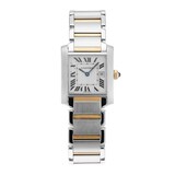 Pre-Owned Cartier Tank Francaise 25mm Stainless Steel and Yellow Gold