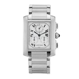 Pre-Owned Cartier Tank Francaise Chronoflex 28mm Stainless Steel