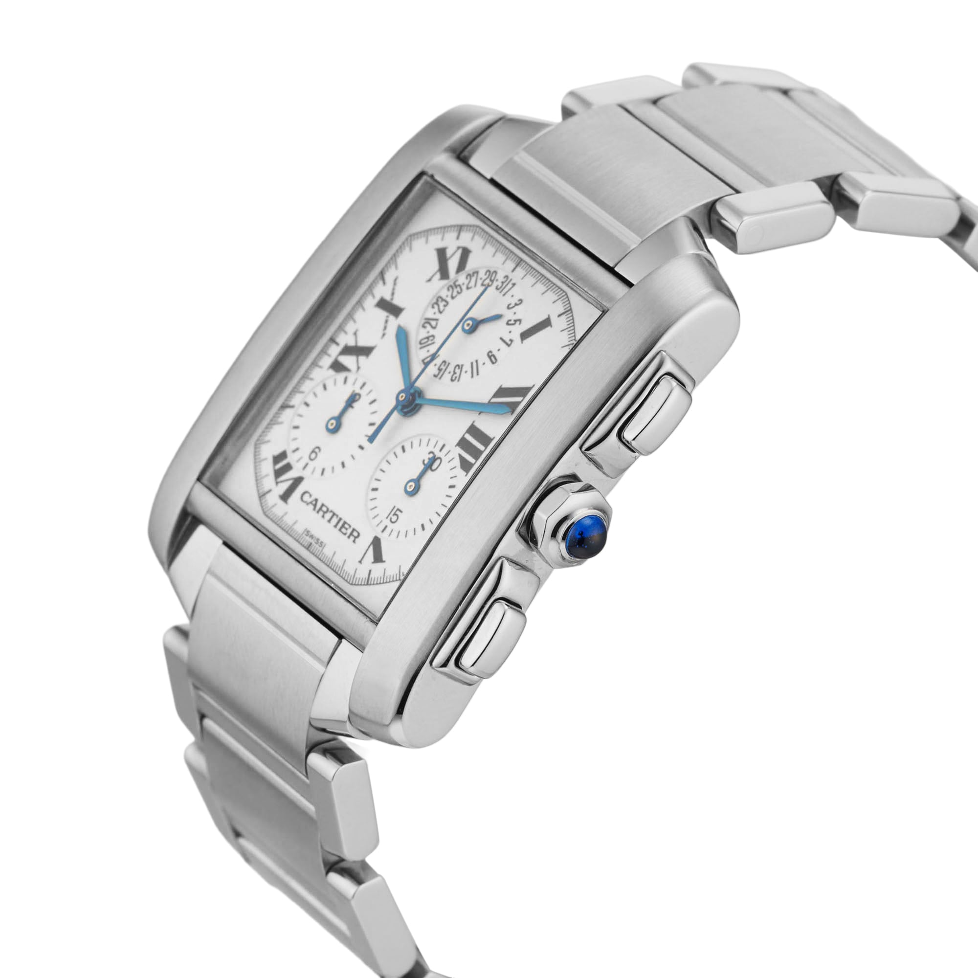 Pre-Owned Cartier Tank Francaise Chronoflex 28mm Stainless Steel Pre-Owned Cartier Tank Francaise Chronoflex 28mm Stainless Steel