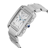 Pre-Owned Cartier Tank Francaise Chronoflex 28mm Stainless Steel