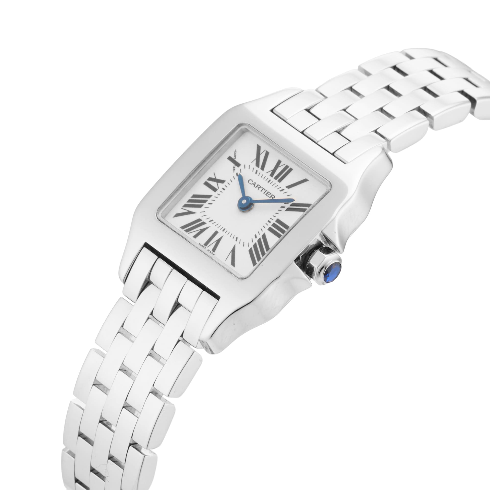 Pre-Owned Cartier Santos Demoiselle 20mm Stainless Steel Pre-Owned Cartier Santos Demoiselle 20mm Stainless Steel