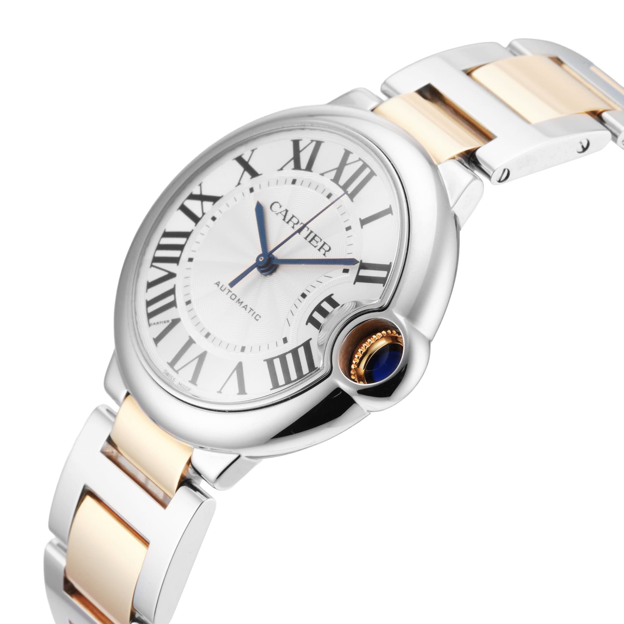 Pre-Owned Cartier Ballon Bleu 36mm Stainless Steel and Yellow Gold