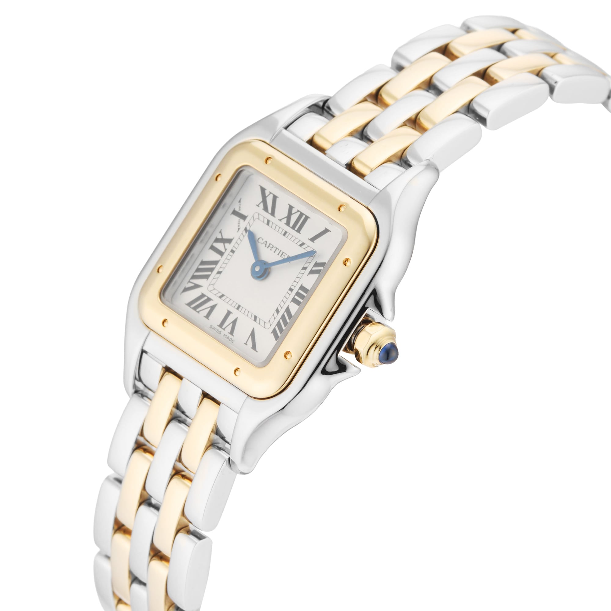 Pre-Owned Cartier Panthere De 23mm Stainless Steel and Yellow Gold