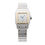 Pre-Owned Cartier Santos De Galbee 29mm Stainless Steel and Yellow Gold