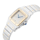 Pre-Owned Cartier Santos De Galbee 29mm Stainless Steel and Yellow Gold