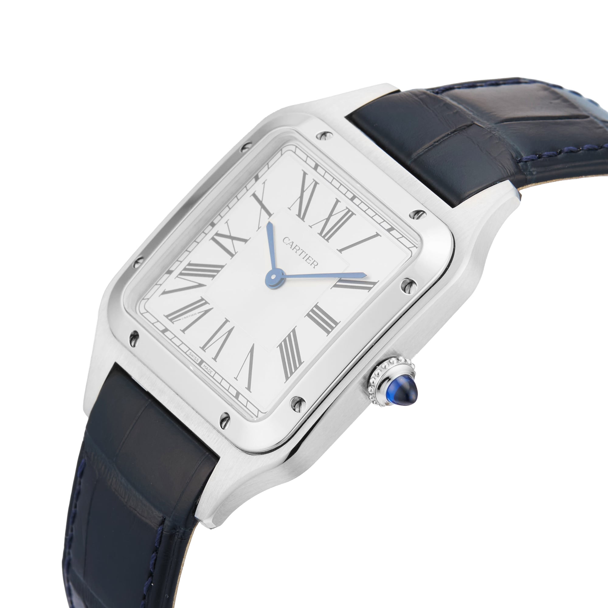 Pre-Owned Cartier Santos-Dumont Large Model Watch 31.4mm Stainless Steel