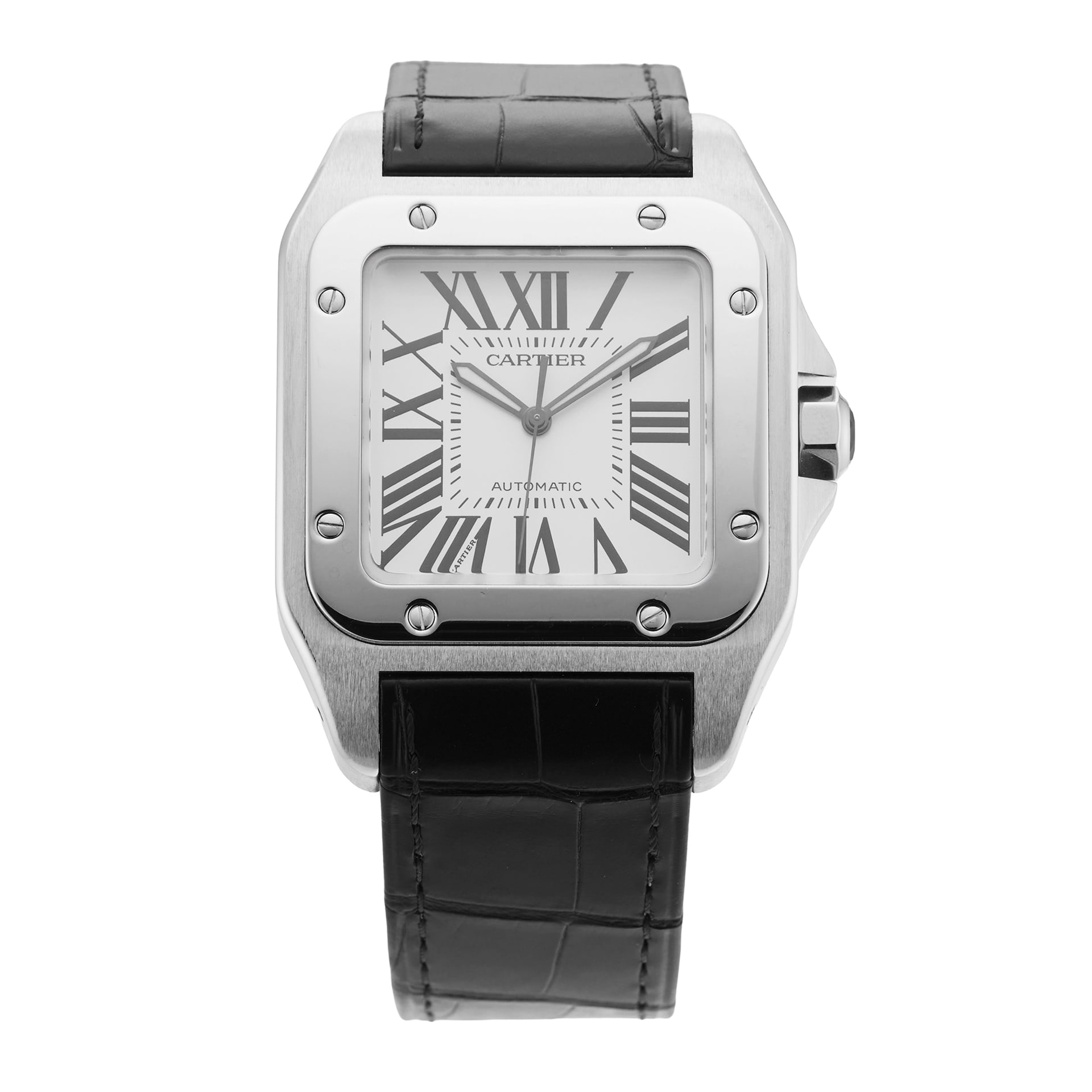 Pre-Owned Cartier Santos 100 41mm Stainless Steel Pre-Owned Cartier Santos 100 41mm Stainless Steel