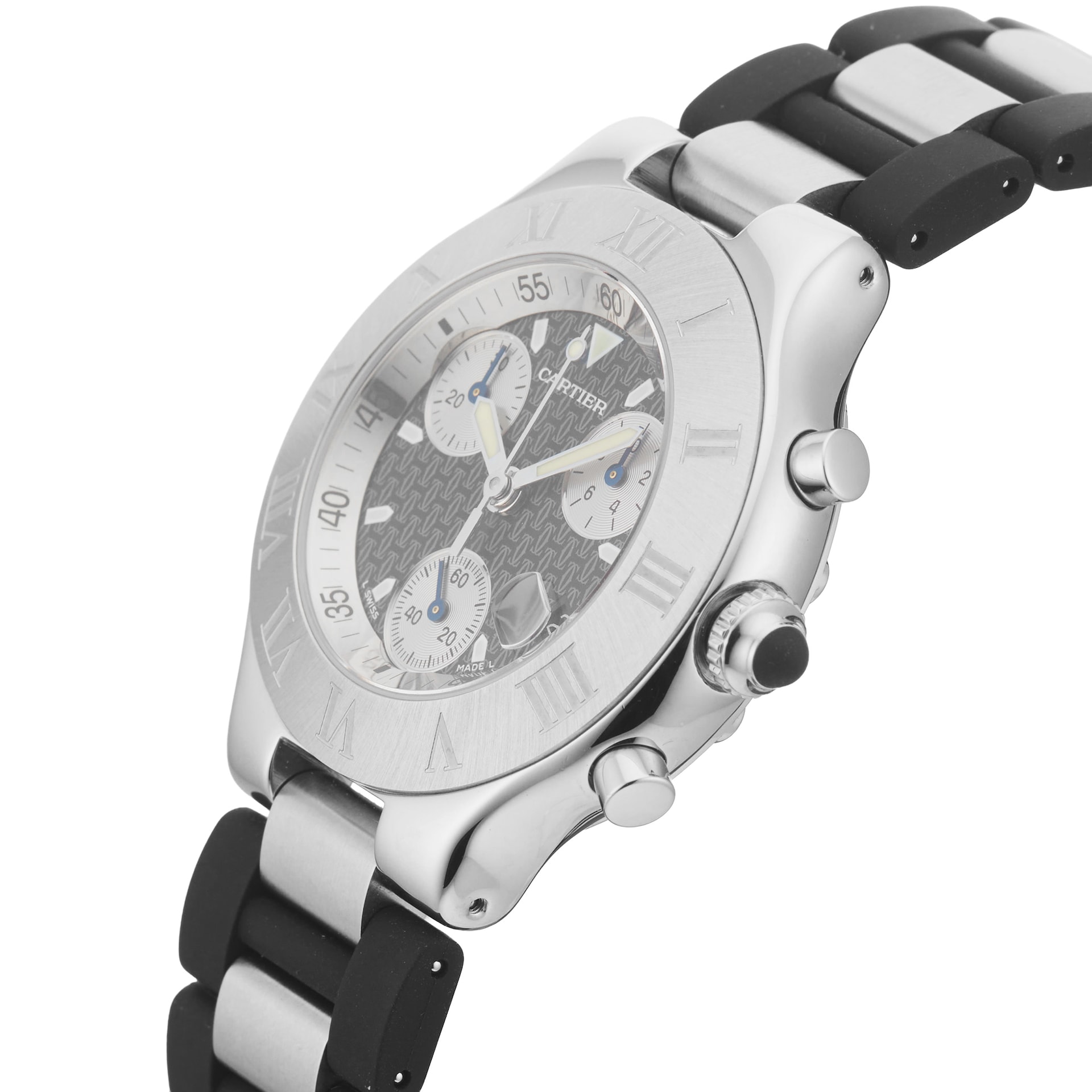 Pre-Owned Cartier Must 21 Chronograph 38mm Stainless Steel Pre-Owned Cartier Must 21 Chronograph 38mm Stainless Steel