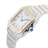Pre-Owned Cartier Santos De 35.1mm Stainless Steel and Yellow Gold