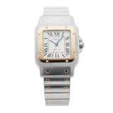 Pre-Owned Cartier Santos Galbee 31mm Stainless Steel and Yellow Gold