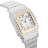 Pre-Owned Cartier Santos Galbee 31mm Stainless Steel and Yellow Gold
