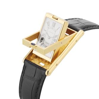 Pre-Owned Cartier Tank Basculante 23mm Yellow Gold
