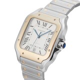 Pre-Owned Cartier Santos De 39.8mm Stainless Steel and Yellow Gold
