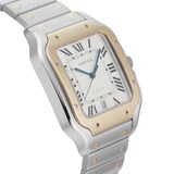 Pre-Owned Cartier Santos De 39.8mm Stainless Steel and Yellow Gold