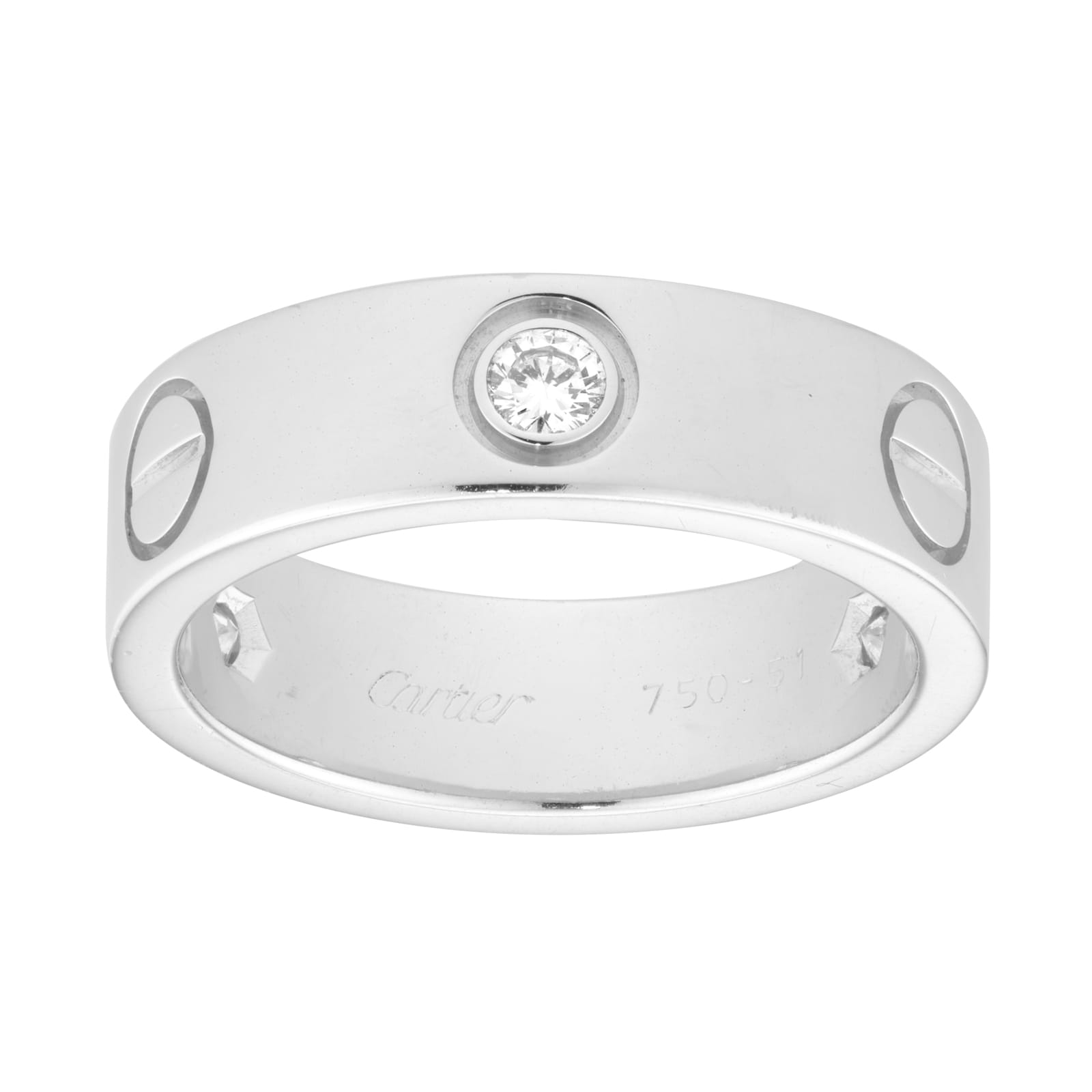 Love 18ct White Gold Diamond Ring B4032551 - Ring Size L