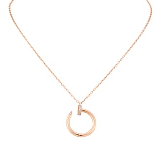 Pre-Owned Cartier Juste Un Pendant 0.12cttw Diamond Necklace B7224513 Pre-Owned Cartier Juste Un Pendant 0.12cttw Diamond Necklace B7224513