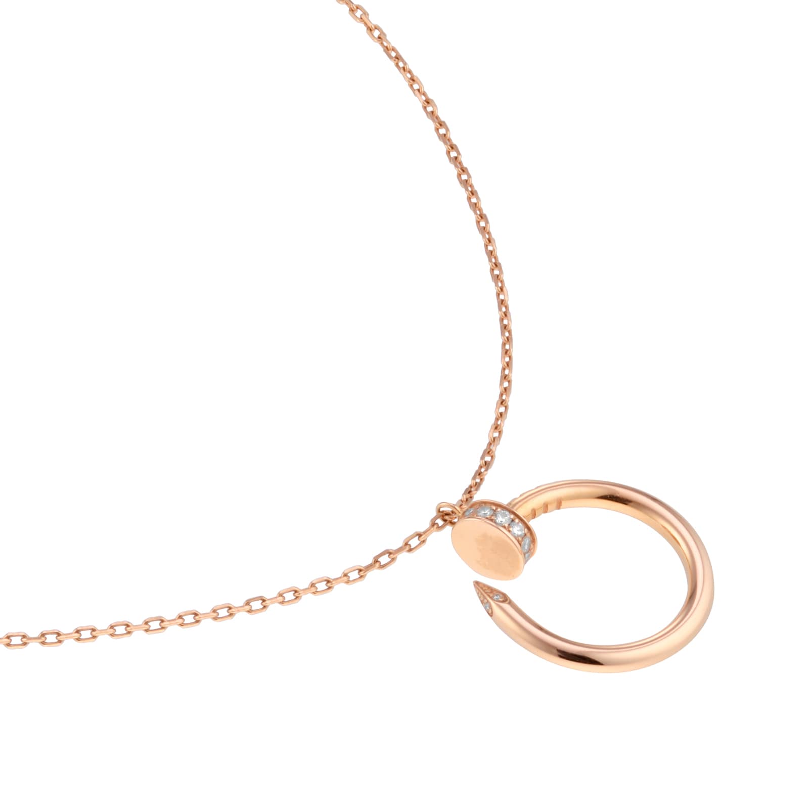 Pre-Owned Cartier Juste Un Pendant 0.12cttw Diamond Necklace B7224513