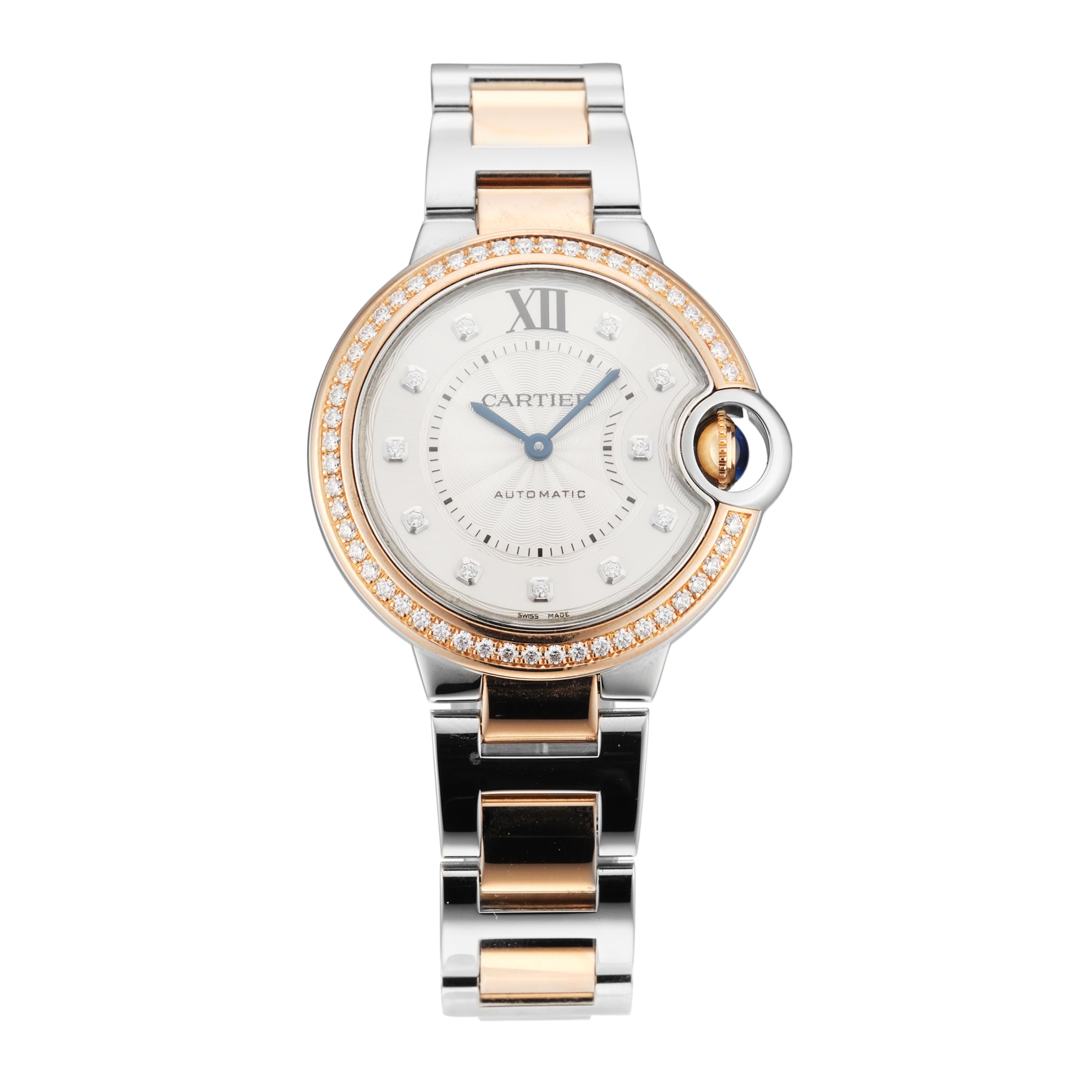 Ballon Bleu 33mm Stainless Steel and Rose Gold